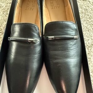 Black Leather Women’s Loafers